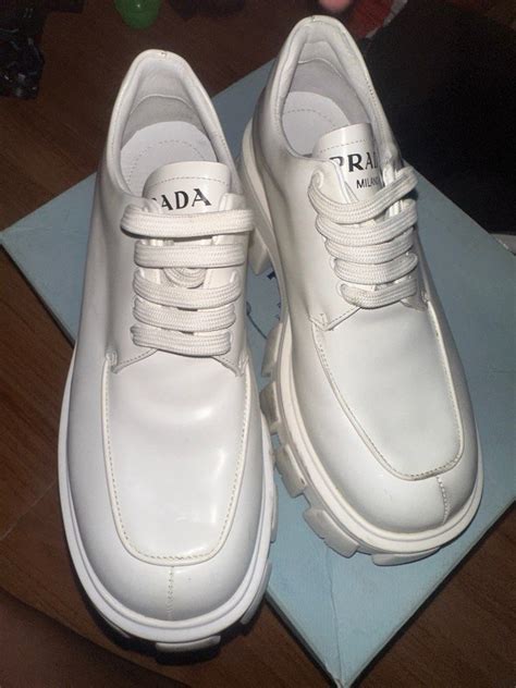 fake prada schuhe|prada monolith lace up shoes.